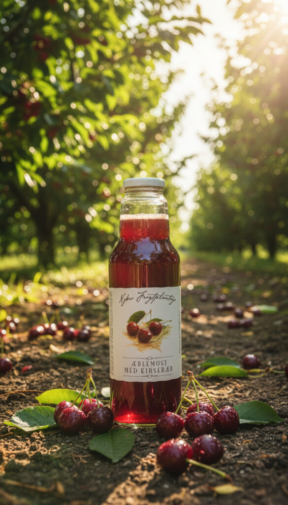 Æblemost med kirsebær Fyn