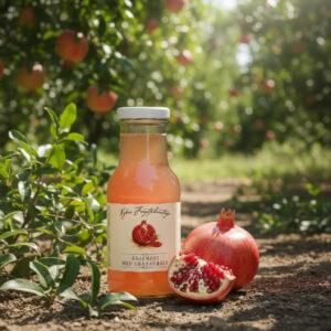 Nybro Æblemost med Granatæblesmag fra Gårdbutik på Fyn