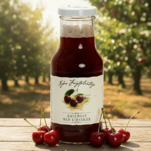 Nybro Æblemost med Kirsebær fra Gårdbutik på Fyn